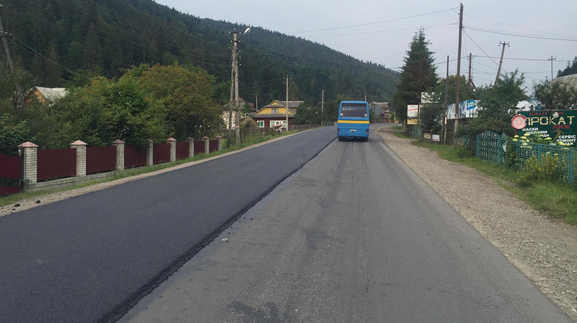 Tatariv village: the road got improved in just one night