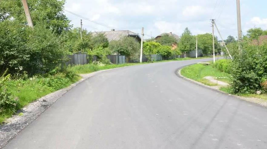 Komariv village: the main road has been repaired