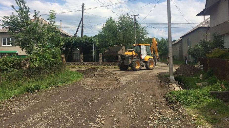 Rokosovo village: "PBS" are repairing yet another street